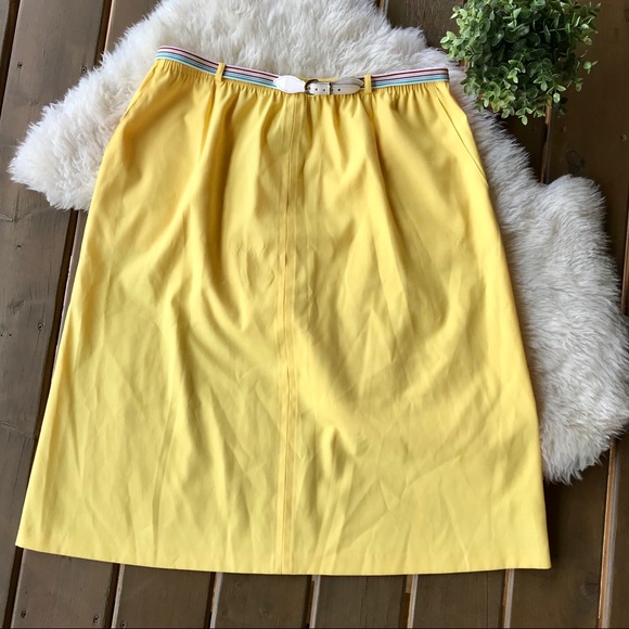 Vintage Dresses & Skirts - ☀️Summer Clearance! Vintage Yellow A line skirt